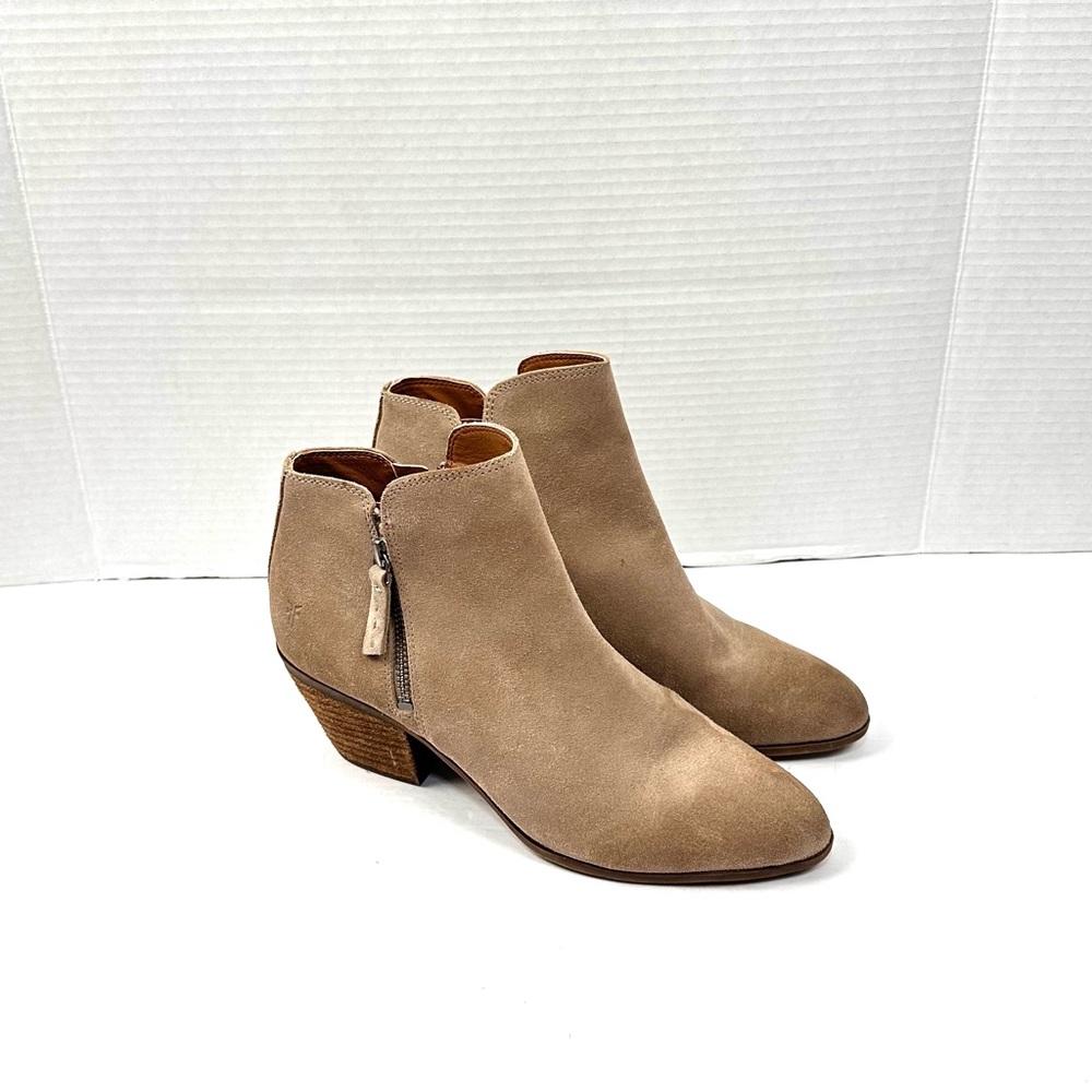 Frye Judith‎ Double Zip Ankle Booties Sz 8.5